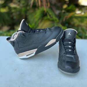 Air Jordan Dub Zero Black/Fossil Shoes (Boys Size: 5.5Y) (Womens Size: 7)